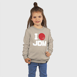 Свитшот хлопковый детский JDM, цвет: миндальный — фото 2