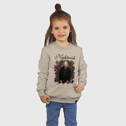 Свитшот хлопковый детский Nightwish Найтвиш Эмппу Z, цвет: миндальный — фото 2