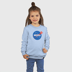 Свитшот хлопковый детский Nerv, цвет: мягкое небо — фото 2