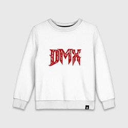 Свитшот хлопковый детский DMX - Red & White, цвет: белый