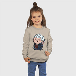 Свитшот хлопковый детский Baby Nero, цвет: миндальный — фото 2