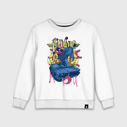 Детский свитшот Дракон и машина