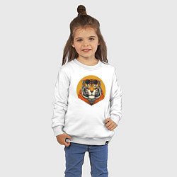 Свитшот хлопковый детский Тигра стиль, цвет: белый — фото 2