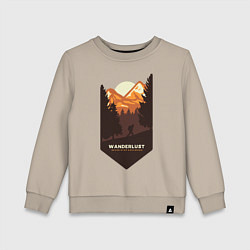 Детский свитшот Один в горах