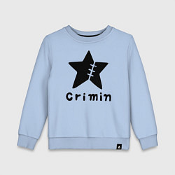 Свитшот хлопковый детский Crimin бренд One Piece, цвет: мягкое небо