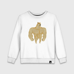 Детский свитшот Мем собака качок DOGE