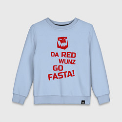 Детский свитшот Только красное ездит быстро