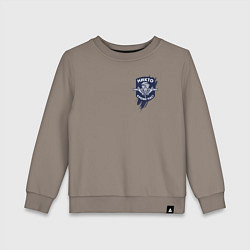 Свитшот хлопковый детский ВДВ Никто, кроме нас!, цвет: утренний латте