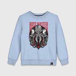 Свитшот хлопковый детский Осьминог, цвет: мягкое небо