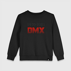 Свитшот хлопковый детский Peace DMX, цвет: черный