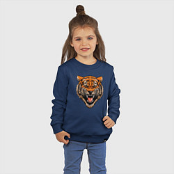 Свитшот хлопковый детский Tiger Hunter, цвет: тёмно-синий — фото 2