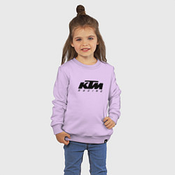 Свитшот хлопковый детский КТМ МОТОКРОСС KTM RACING, цвет: лаванда — фото 2
