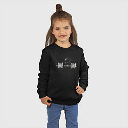 Свитшот хлопковый детский To BOO! or not to BOO! bat, цвет: черный — фото 2