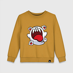 Свитшот хлопковый детский Mario Bu, цвет: горчичный
