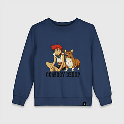 Свитшот хлопковый детский Эйн & Эд, цвет: тёмно-синий