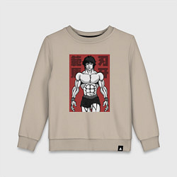 Свитшот хлопковый детский Эстетика Баки, цвет: миндальный