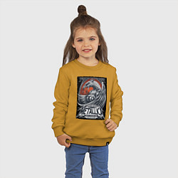 Свитшот хлопковый детский Metallica - Michigan playbill Grand Rapids, цвет: горчичный — фото 2