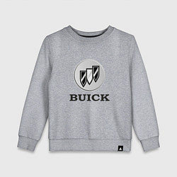 Свитшот хлопковый детский Gray gradient Logo Buick, цвет: меланж
