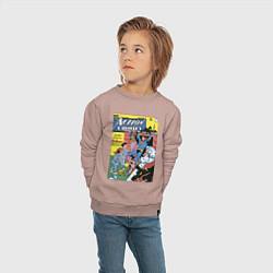 Свитшот хлопковый детский Обложка Action Comics 117, цвет: пыльно-розовый — фото 2