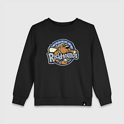 Свитшот хлопковый детский Midland Rockhounds - baseball team, цвет: черный