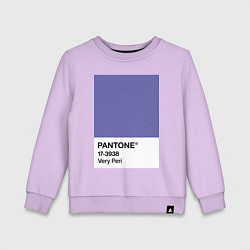 Свитшот хлопковый детский Цвет Pantone 2022 года - Very Peri, цвет: лаванда
