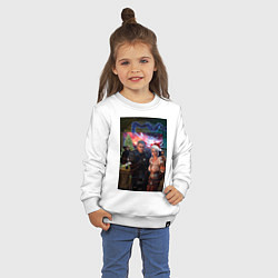 Свитшот хлопковый детский Ведьмак 3 С новым годом!, цвет: белый — фото 2