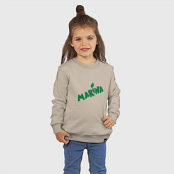 Свитшот хлопковый детский Миринда Марина, цвет: миндальный — фото 2