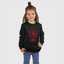 Свитшот хлопковый детский Stray Logo Flash, цвет: черный — фото 2