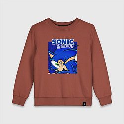 Свитшот хлопковый детский Sonic Adventure Sonic, цвет: кирпичный