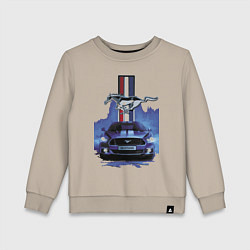 Свитшот хлопковый детский Mustang - лучший среди равных!, цвет: миндальный