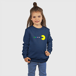 Свитшот хлопковый детский Pac - man Для пары, цвет: тёмно-синий — фото 2