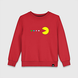 Свитшот хлопковый детский Pac - man Для пары, цвет: красный