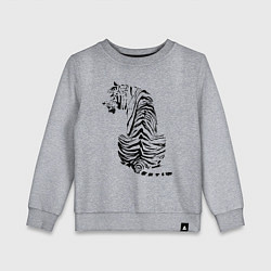 Детский свитшот Тигр со спины