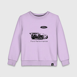 Свитшот хлопковый детский Ford Performance Racing team, цвет: лаванда