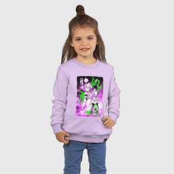 Свитшот хлопковый детский Инструктор и ученица, цвет: лаванда — фото 2