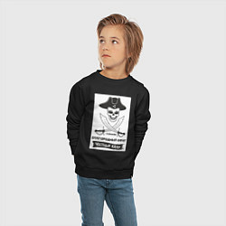 Свитшот хлопковый детский ПИРАТ RUTRACKER ЧЕСТНЫЙ КАПЕР, цвет: черный — фото 2