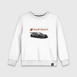 Свитшот хлопковый детский Audi sport Power, цвет: белый