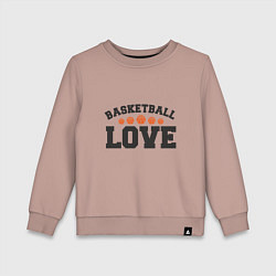 Детский свитшот Love - Basketball