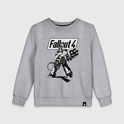 Свитшот хлопковый детский Fallout 4 Hero!, цвет: меланж