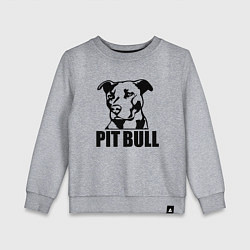 Свитшот хлопковый детский Pit Bull Power, цвет: меланж