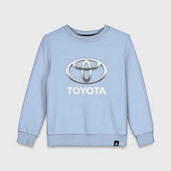 Свитшот хлопковый детский TOYOTA 3D Logo, цвет: мягкое небо