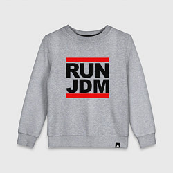 Свитшот хлопковый детский Run JDM Japan, цвет: меланж
