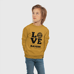 Свитшот хлопковый детский Bayern Love Классика, цвет: горчичный — фото 2
