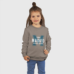 Свитшот хлопковый детский Team Madrid, цвет: утренний латте — фото 2