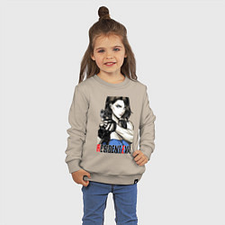 Свитшот хлопковый детский Jill RE3, цвет: миндальный — фото 2