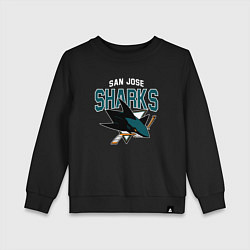 Свитшот хлопковый детский SAN JOSE SHARKS NHL, цвет: черный