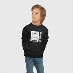 Свитшот хлопковый детский Чика art, цвет: черный — фото 2