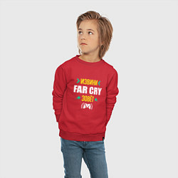 Свитшот хлопковый детский Извини Far Cry Зовет, цвет: красный — фото 2