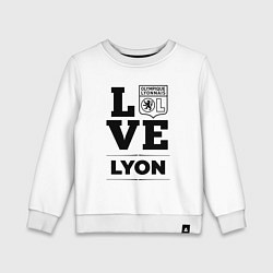 Свитшот хлопковый детский Lyon Love Классика, цвет: белый