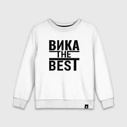 Свитшот хлопковый детский ВИКА THE BEST, цвет: белый